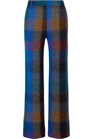 Missoni | Checked wool-blend wide-leg pants | NET-A-PORTER.COM
