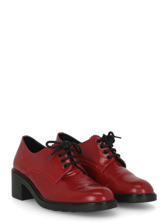Fratelli Rossetti Woman Lace-up Red Leather IT 38 For Sale at 1stDibs
