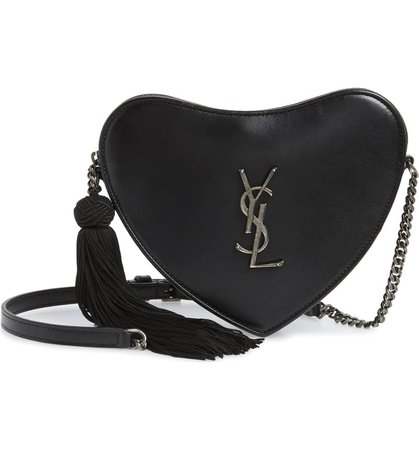 Saint Laurent Sac Coeur Leather Crossbody Bag | Nordstrom