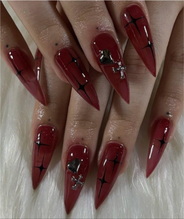 nails dark ...