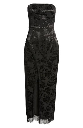 Lulus Ignite My Love Embossed Strapless Gown | Nordstrom
