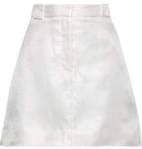 Silk-satin Twill Mini Skirt