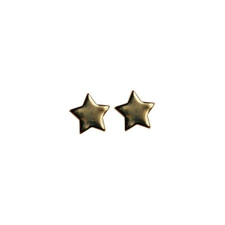 gold star stud/post earrings