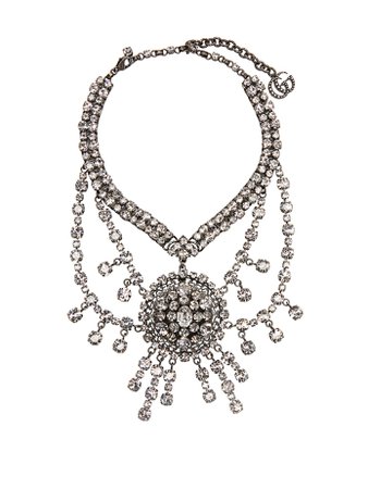 Crystal-embellished statement necklace | Gucci | MATCHESFASHION.COM
