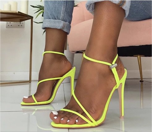 neon green heels