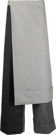 Thom Browne collage trouser-skirt