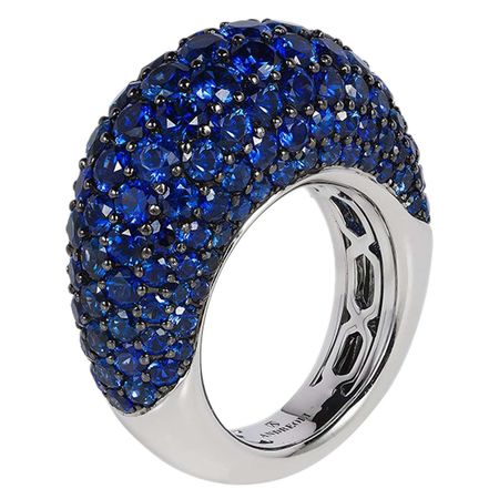 Andreoli Blue Sapphire Cocktail Ring