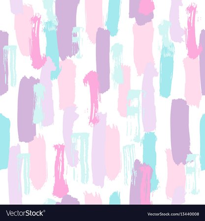 Pastel color paint brush strokes Royalty Free Vector Image
