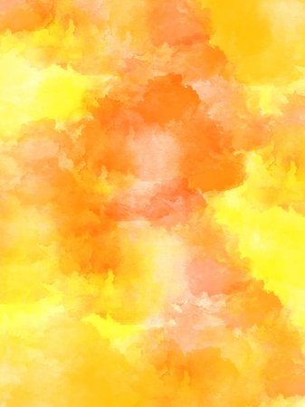Orange And Yellow Watercolor Background