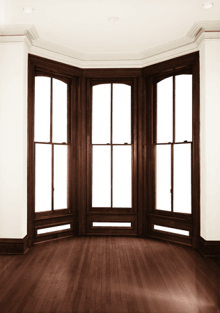 Empty Room - Bay Window - Brown - White Walls by Quryous on DeviantArt
