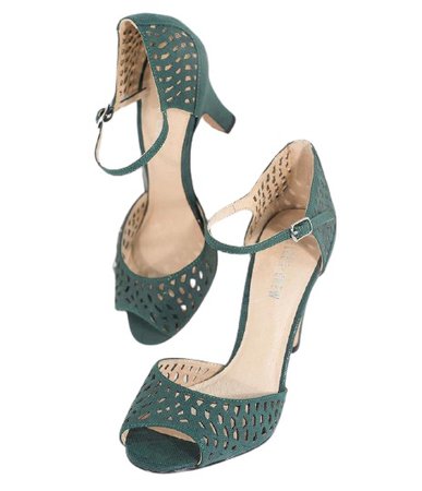 retro green heels