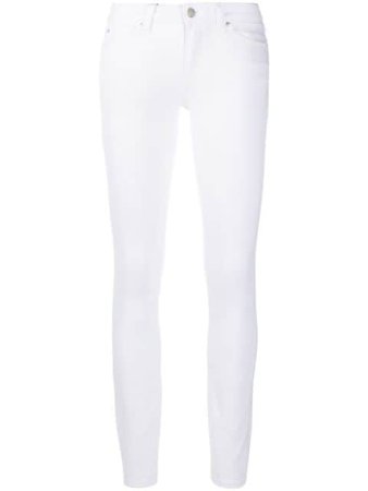 White Calvin Klein Jeans mid-rise skinny jeans J20J213858 - Farfetch