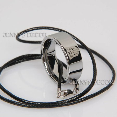 Jewelry Tungsten Carbide Ring Transformers Symbol Autobots Mens Band With Rope | eBay