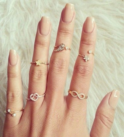 jewels, ring, ring, gold mid finger rings, jewelry, gold, gold ring, infinity - Wheretoget