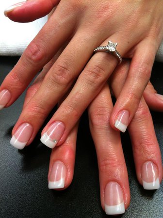 french manicure acrylics - Google Search
