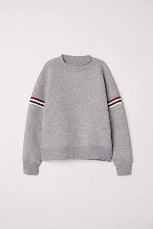 Scuba-look Sweatshirt - Gray