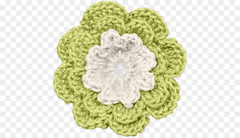 Green Flower png download - 509*518 - Free Transparent Crochet png Download. - CleanPNG / KissPNG