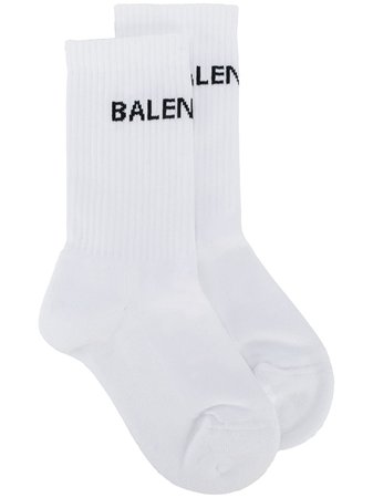 Balenciaga Logo Knit Socks | Farfetch.com