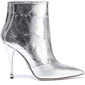 Citra 105 Metallic Cracked-leather Ankle Boots