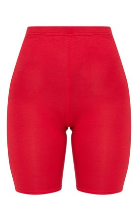 Red Basic Bike Shorts | Shorts | PrettyLittleThing CA