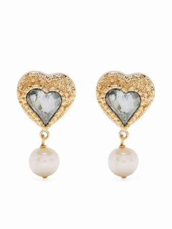 Shop SAFSAFU clip-on Eden Love earrings with Express Delivery - FARFETCH