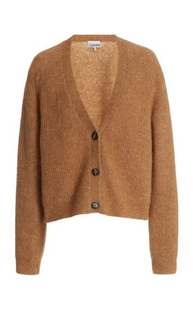 Soft Wool-Alpaca Knit Cardigan By Ganni | Moda Operandi