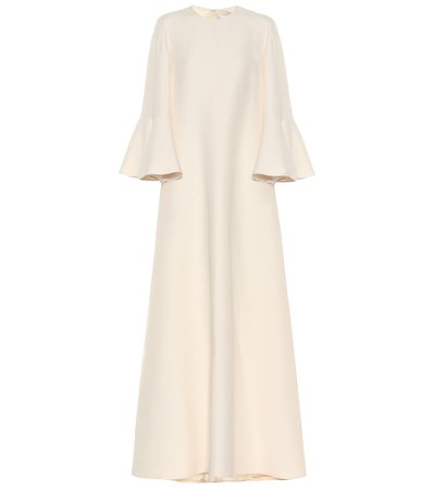 Valentino - Silk and wool gown | Mytheresa