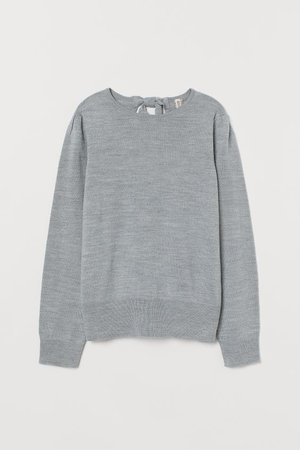 Fine-knit Sweater - Gray melange - Ladies | H&M US