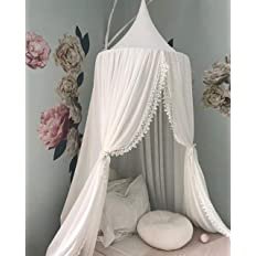 Kids Bed Canopy for Girls Bed Hanging Mosquito Net for Baby Crib Nook Castle Game Tent Nursery Play Room Decor，White : Amazon.ca: Baby