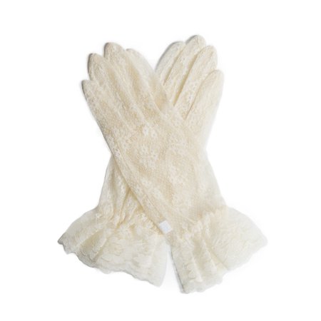 ivory lace gloves