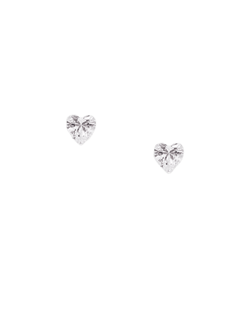 heart sterling silver earrings