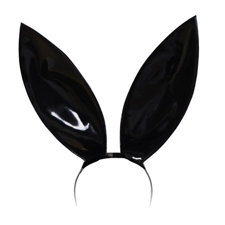 *clipped by @luci-her* Couture Latex 12 inch Bunny Ears on Headband | Atsuko Kudo