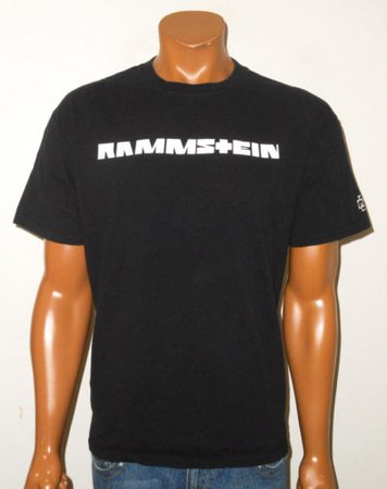 RAMMSTEIN Concert Band T-Shirt BLACK Vtg SIMPLE Metal Rock Tee Mens : LG | eBay