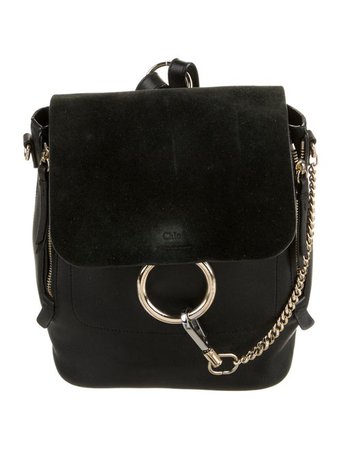 Chloé Leather Faye Backpack - Black Backpacks, Handbags - CHL185708 | The RealReal