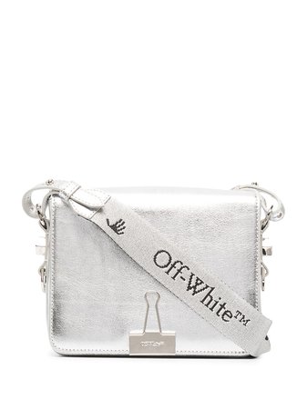 Shop Off-White foldback-clip detail crossbody bag with Express Delivery - Farfetch
