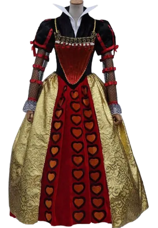 queen of hearts dress long