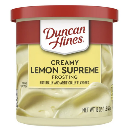 Duncan Hines creamy lemon supreme icing