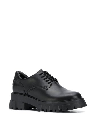 Black Ash chunky sole lace-up shoes - Farfetch