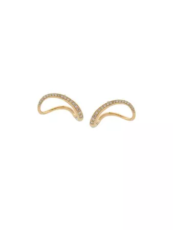CHARLOTTE CHESNAIS 18kt yellow gold Slide diamond earrings