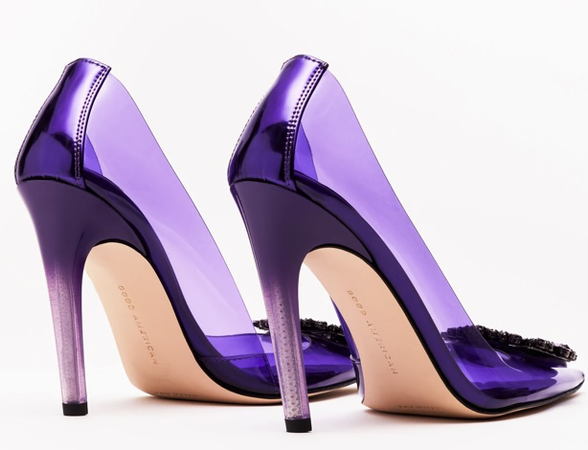 back purple heels