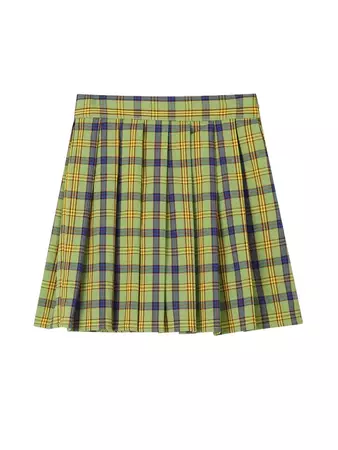 Pleats Plaid College-style Girly Skirt - Chemical Girl – ARCANA ARCHIVE
