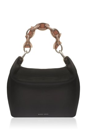 Ela Chain-Detailed Leather Top Handle Bag by Danse Lente | Moda Operandi