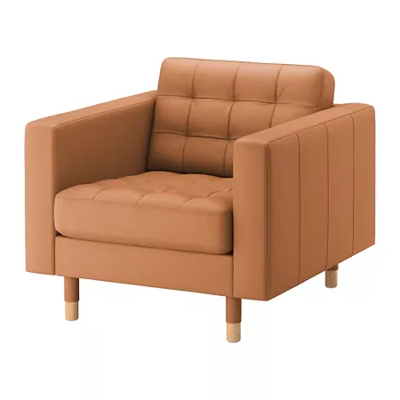 LANDSKRONA Armchair - Grann/Bomstad golden brown, wood - IKEA