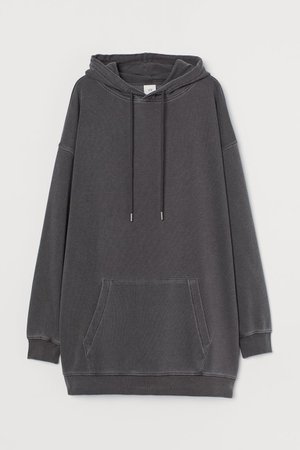 Hooded Sweatshirt Dress - Dark gray - Ladies | H&M US