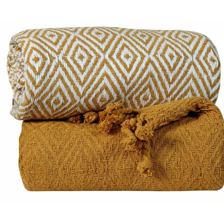 Wrought Studio Entrekin Luxurious Soft Cozy Warm Cotton Throw | Wayfair.ca