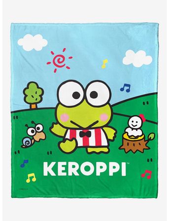 Keroppi Frog And Friends Silk Touch Throw Blanket | Hot Topic