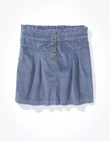 AE Corduroy Mini Skirt blue