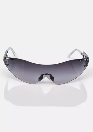 Esqape Iridescent Shield Sunglasses - Purple – Dolls Kill