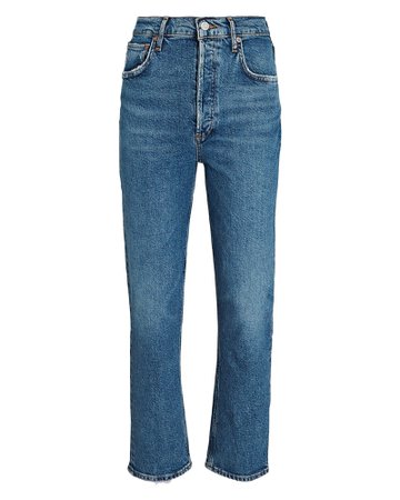 AGOLDE Riley High-Rise Cropped Organic Jeans | INTERMIX®