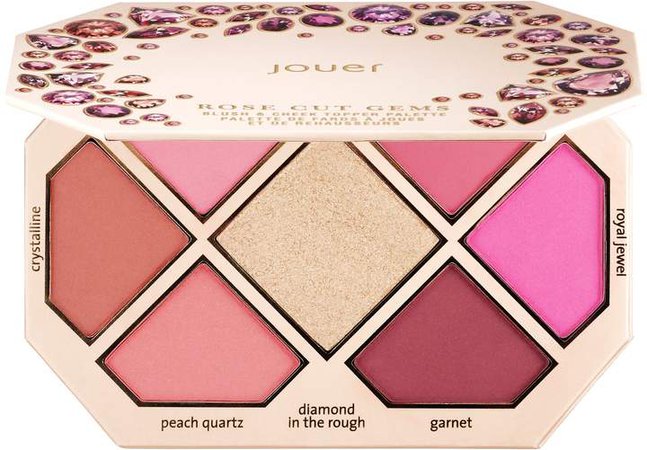 Jouer Cosmetics - Rose Cut Gems Blush & Cheek Topper Palette